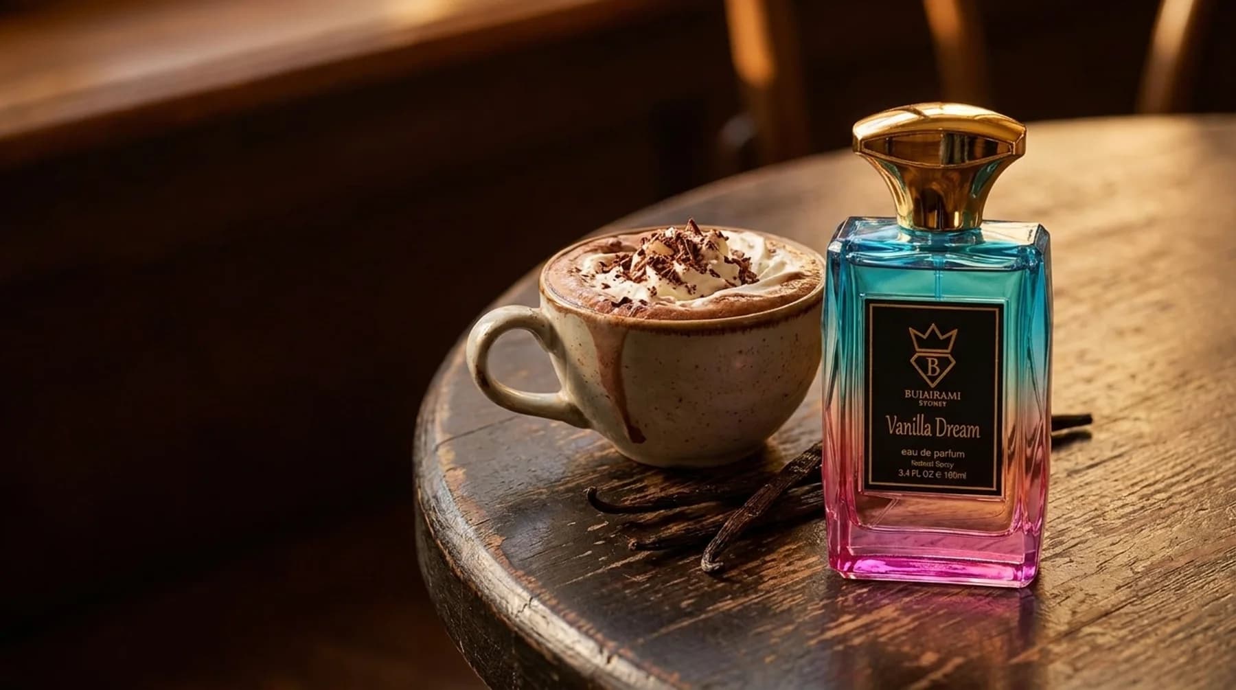 Karamela, med i vanilija – Bianco Latte stil.