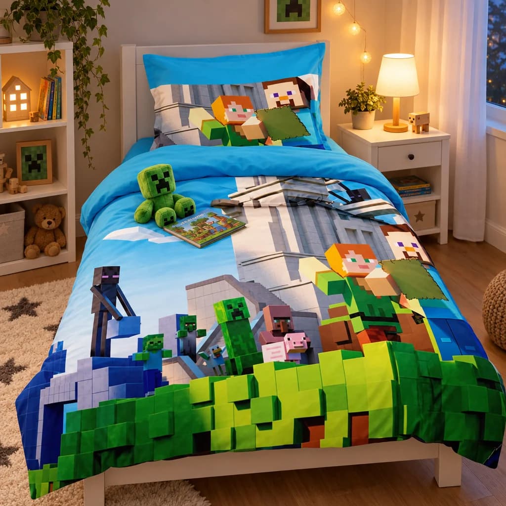 Cijeli Minecraft svijet na jednom krevetu