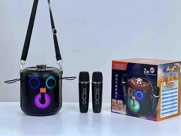 Karaoke zvučnik s 2 bežična mikrofona, WS-930 (slika 5)