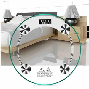 Digitalna staklena vaga za osobe do 180 kg, okrugla (slika 2)