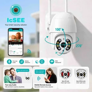 Vanjska WiFi kamera iCSee, okretna 270°, bijela