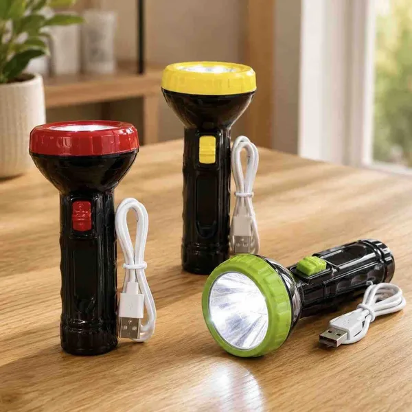 Punjiva ručna baterijska lampa s USB kablom 416