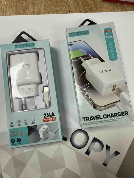 Brzi punjač TREQA CH-660 2,4 A s kablom USB-C (slika 2)