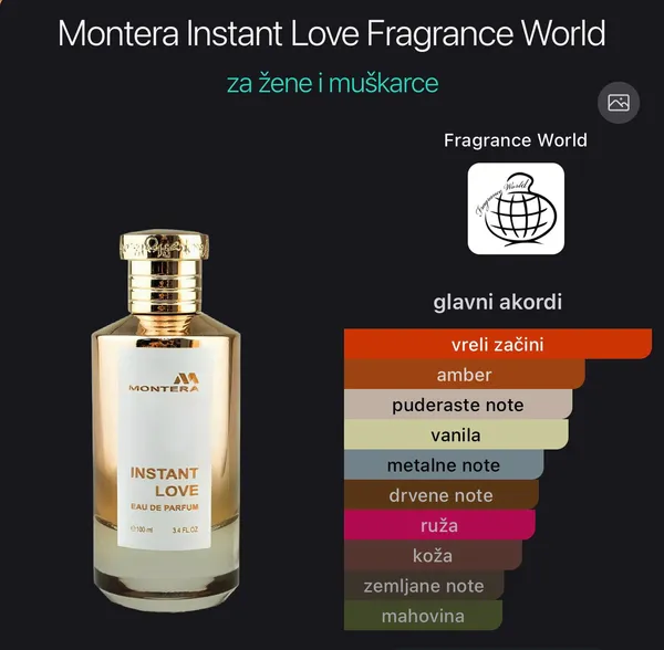 Montera Instant Love Fragnance World