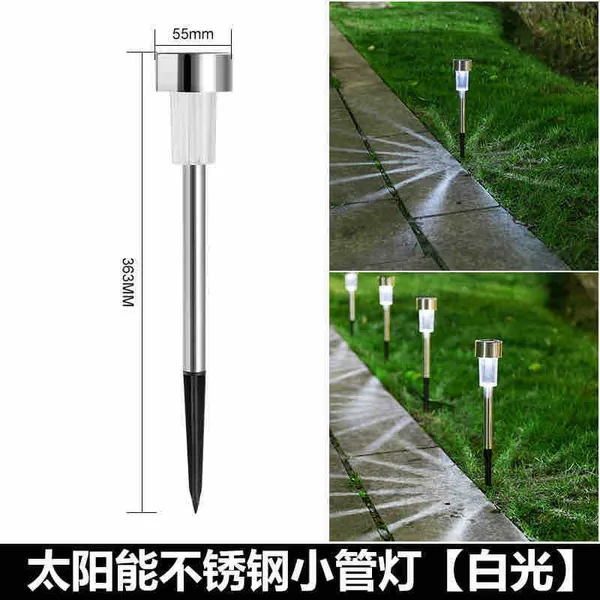Solarna ubodna lampa od nehrđajućeg čelika, bijelo svjetlo, 36 cm (slika 2)