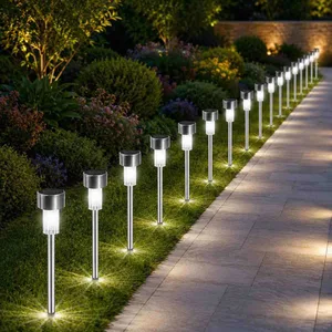 Solarna ubodna lampa od nehrđajućeg čelika, bijelo svjetlo, 36 cm (slika 3)