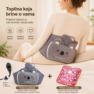 Pojas za grijanje stomaka i leđa s električnim termoforom — koala