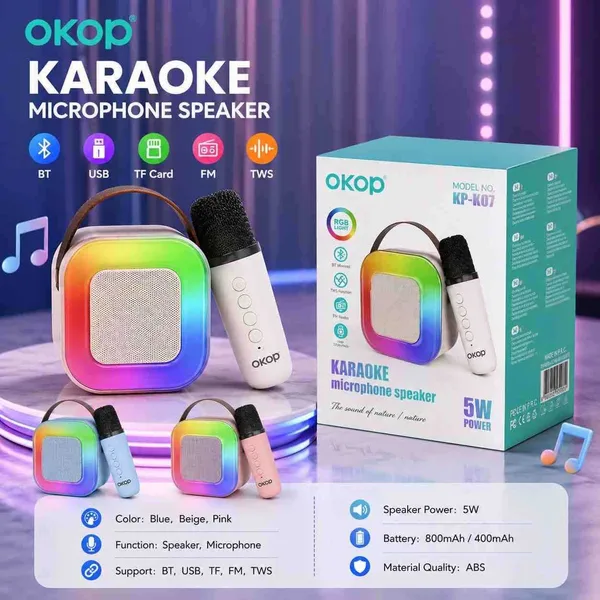 Dječiji karaoke zvučnik s mikrofonom, KP-K07