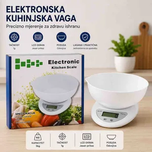 Elektronska kuhinjska vaga s posudom, do 5 kg B05