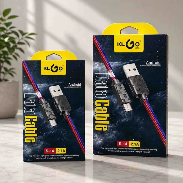 Pleteni USB kabl za Android KLGO S-14, 2,1 A