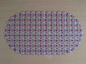 Protuklizna podloga za kadu 35×60 cm, šarena s kuglicama (slika 3)