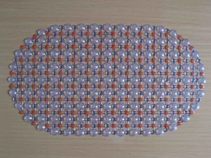 Protuklizna podloga za kadu 35×60 cm, šarena s kuglicama (slika 4)