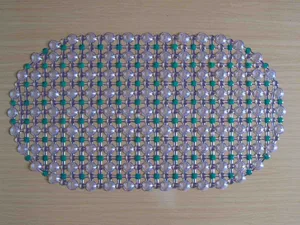 Protuklizna podloga za kadu 35×60 cm, šarena s kuglicama (slika 2)
