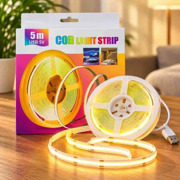 COB LED traka 5 m na USB 5 V