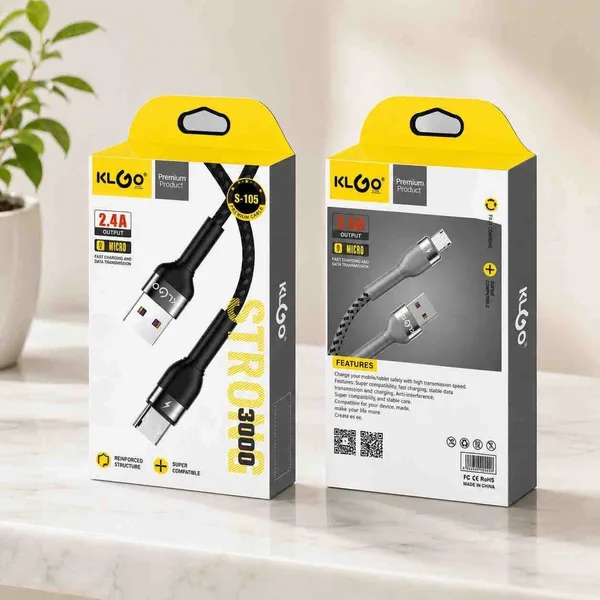 Dugi micro USB kabl KLGO S-105, 3 m, 2,4 A