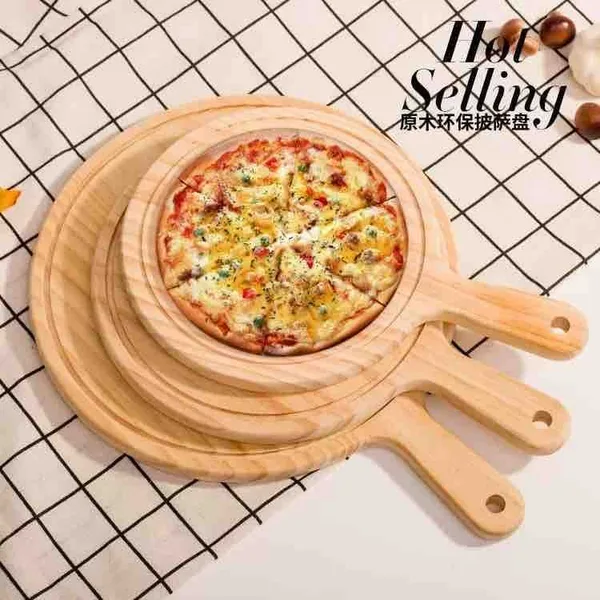 Drvena daska za pizzu s drškom