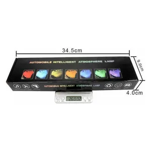 LED ambijentalno svjetlo za unutrašnjost auta, 4 trake s daljinskim (slika 2)