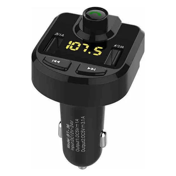 FM transmiter za auto s Bluetoothom i 2 USB punjača, M-9 (slika 2)