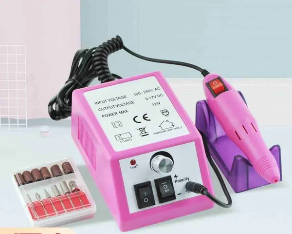 Električna brusilica za nokte s kontrolnom jedinicom i nastavcima (slika 3)