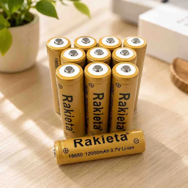 Punjiva baterija 18650 3,7 V, žuta (oznaka 12000 mAh)