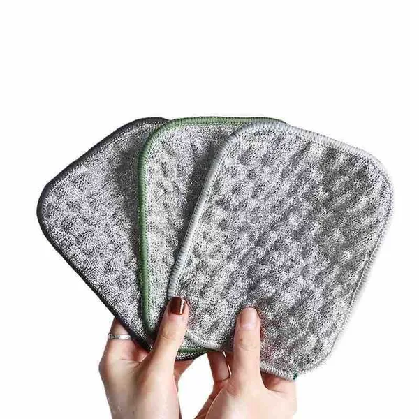 Dvostrane krpe sa srebrnom niti 18×15 cm, set od 3 (slika 4)