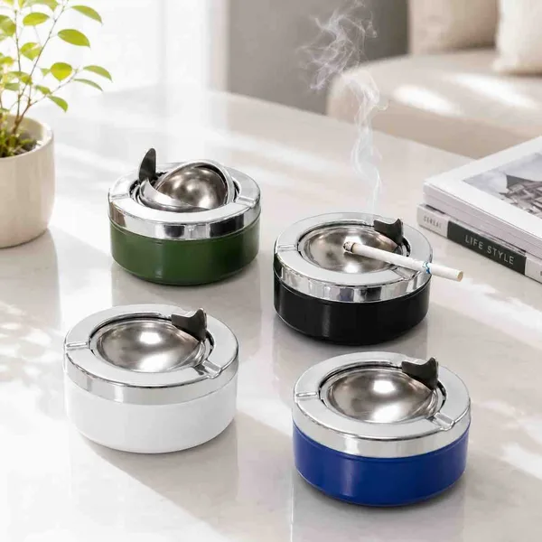 Metalna pepeljara s poklopcem koji se otvara BK-6008B