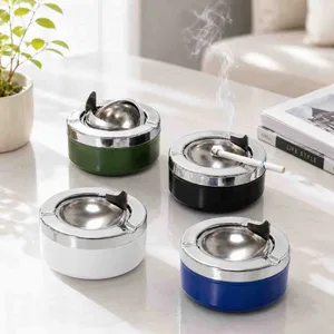 Metalna pepeljara s poklopcem koji se otvara BK-6008B