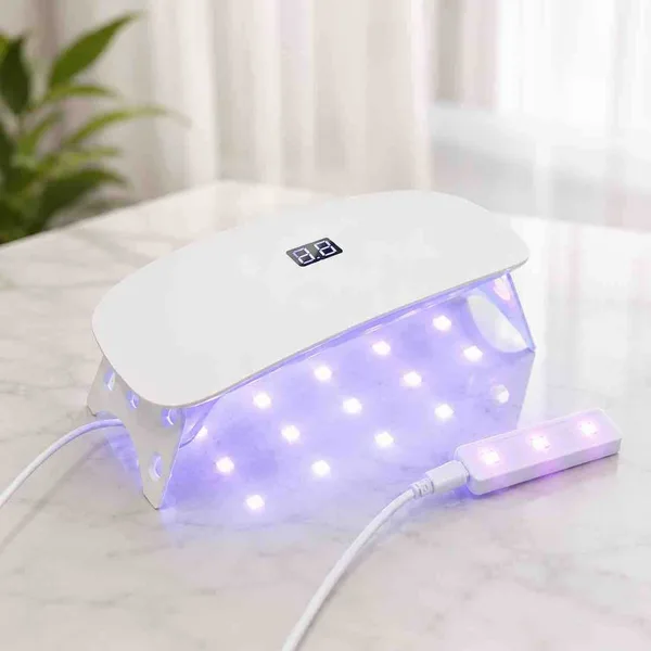 Sklopiva UV LED lampa za nokte na USB, s displejem