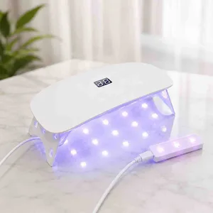 Sklopiva UV LED lampa za nokte na USB, s displejem