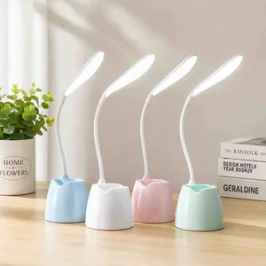 Mini LED stona lampa sa savitljivim vratom i držačem za olovke