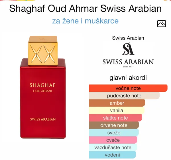 Shaghaf Oud Ahmar by Swiss Arabian