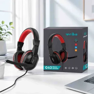 Žičane stereo slušalice s mikrofonom G63