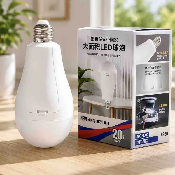 Punjiva LED sijalica za nestanak struje, E27, s kukom
