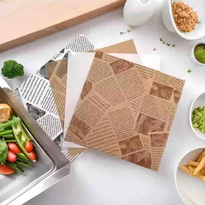 Papir za pakovanje hamburgera i serviranje 30×30 cm, 50 listova