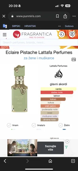 Eclaire Pistache by Lattafa