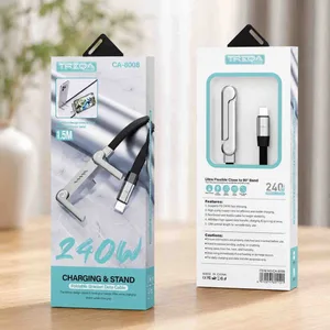 USB-C kabl sa stalkom za mobitel TREQA CA-8008, 240 W, 1,5 m