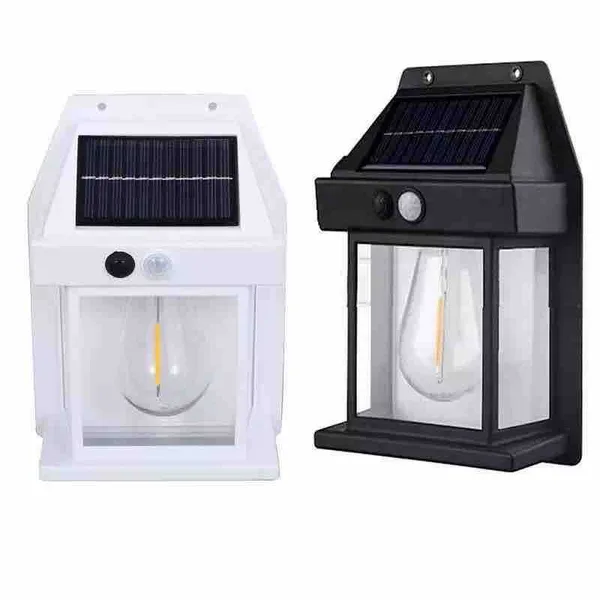 Solarna zidna lampa fenjer sa senzorom pokreta KT-885-1 (slika 2)