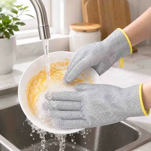Rukavice za pranje suđa sa srebrnom niti