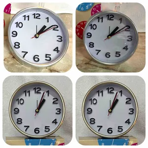 Okrugli stoni sat s metalnim rubom, 9,8 ili 13 cm — 13 cm, Srebrna (slika 6)