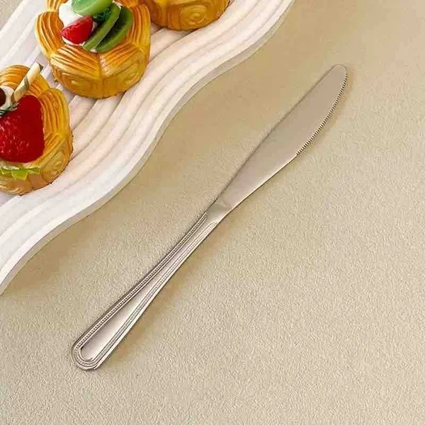 Noževi za jelo s ukrasnim rubom drške, set od 6 (slika 3)