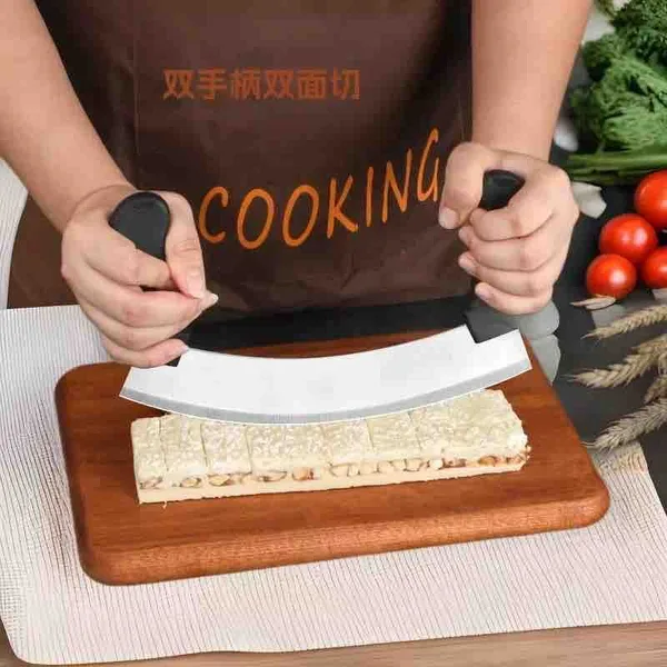 Dvoručni nož za pizzu i sjeckanje (slika 2)