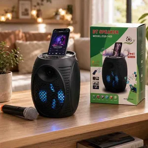 Bluetooth zvučnik s LED svjetlima i držačem za telefon, ZQS-1420