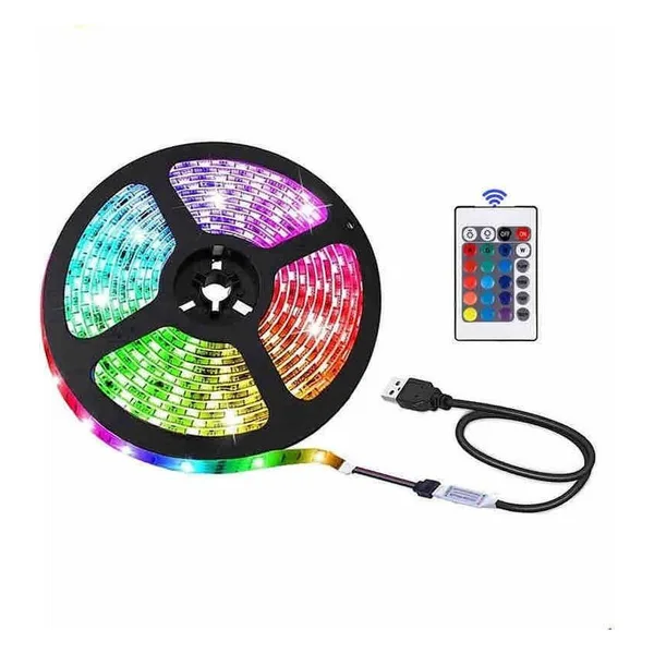 RGB LED traka za TV 3 m, USB 5 V, s daljinskim (slika 5)
