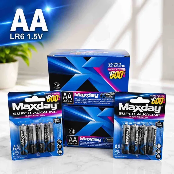 Alkalne baterije AA 1,5 V, kutija od 48 komada (12 × 4)