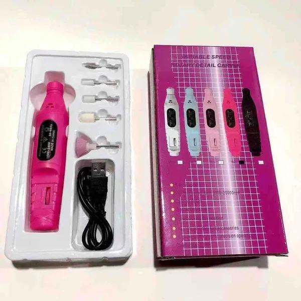 USB električna olovka za manikir s nastavcima (slika 2)