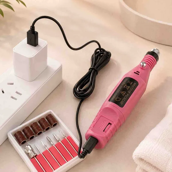 USB električna olovka za manikir s nastavcima (slika 5)