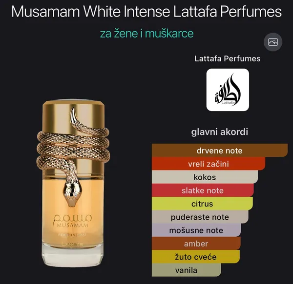 Musamam White Intense Lattafa