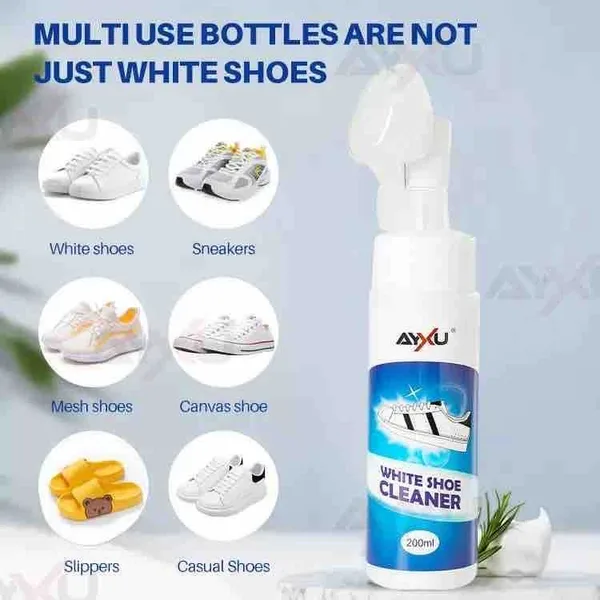 Pjena za čišćenje bijelih patika s četkicom, 200 ml (slika 2)