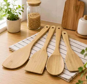 Drvene kuhinjske lopatice, set od 4