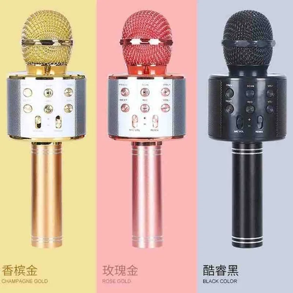 Bežični karaoke mikrofon sa zvučnikom, WS-858 (slika 4)